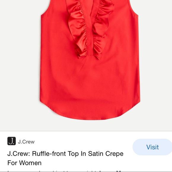 J Crew ruffle crepe blouse NWT - Picture 2 of 4
